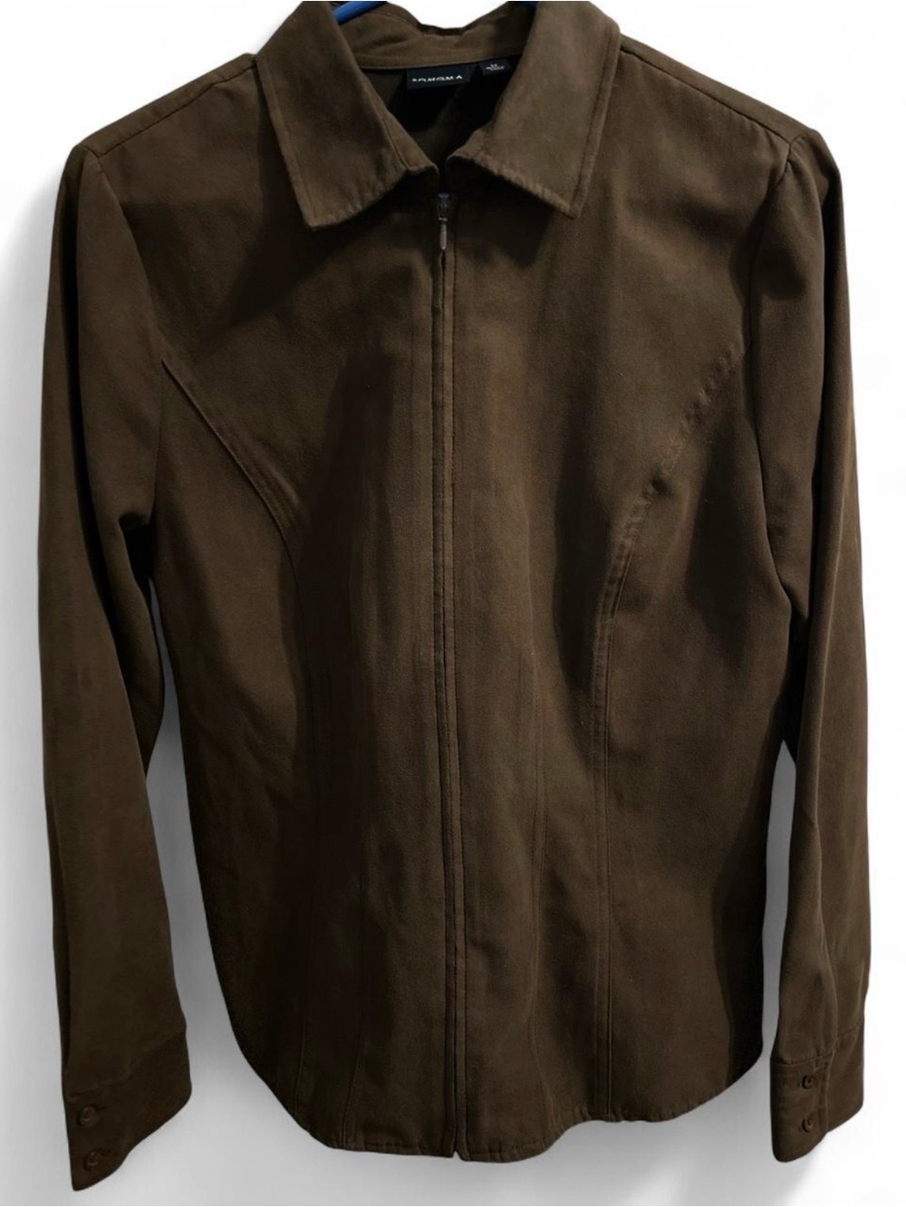 Sonoma Faux Suede Zip-Up Jacket